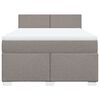 vidaXL &Kappa;&rho;&epsilon;&beta;ά&tau;&iota; Boxspring &mu;&epsilon; &Sigma;&tau;&rho;ώ&mu;&alpha; Taupe 160x200 &epsilon;&kappa;. &Upsilon;&phi;&alpha;&sigma;&mu;ά&tau;&iota;&nu;&omicron;