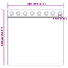vidaXL Κουρτίνα με κουρτίνες 2 pcs Καφέ 140 x 140 cm Βελούδο