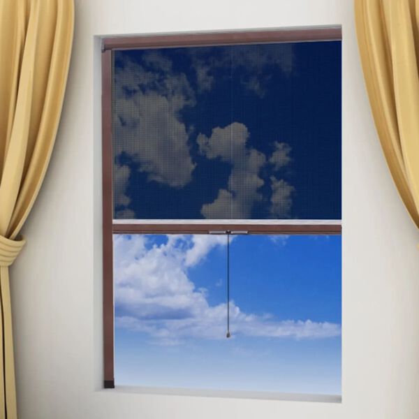 Σήτα Παραθύρου Κάθετης Κίνησης Καφέ 60 x 150 εκ.