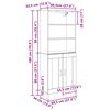vidaXL Highboard 2 pcs &Pi;&alpha;&lambda;&alpha;&iota;ό &xi;ύ&lambda;&omicron; &Epsilon;&pi;&epsilon;&xi;&epsilon;&rho;&gamma;&alpha;&sigma;&mu;έ&nu;&omicron; &xi;ύ&lambda;&omicron;
