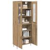 vidaXL Highboard Artisan Oak 69,5 x 34 x 180 &epsilon;&kappa;. &Epsilon;&pi;&epsilon;&xi;&epsilon;&rho;&gamma;&alpha;&sigma;&mu;έ&nu;&omicron; &xi;ύ&lambda;&omicron;