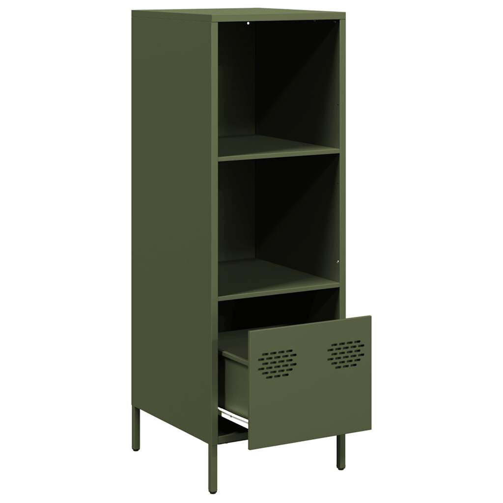 vidaXL Ντουλάπι Πράσινο Λαδί 35x39x103,5 εκ. από Ατσάλι
