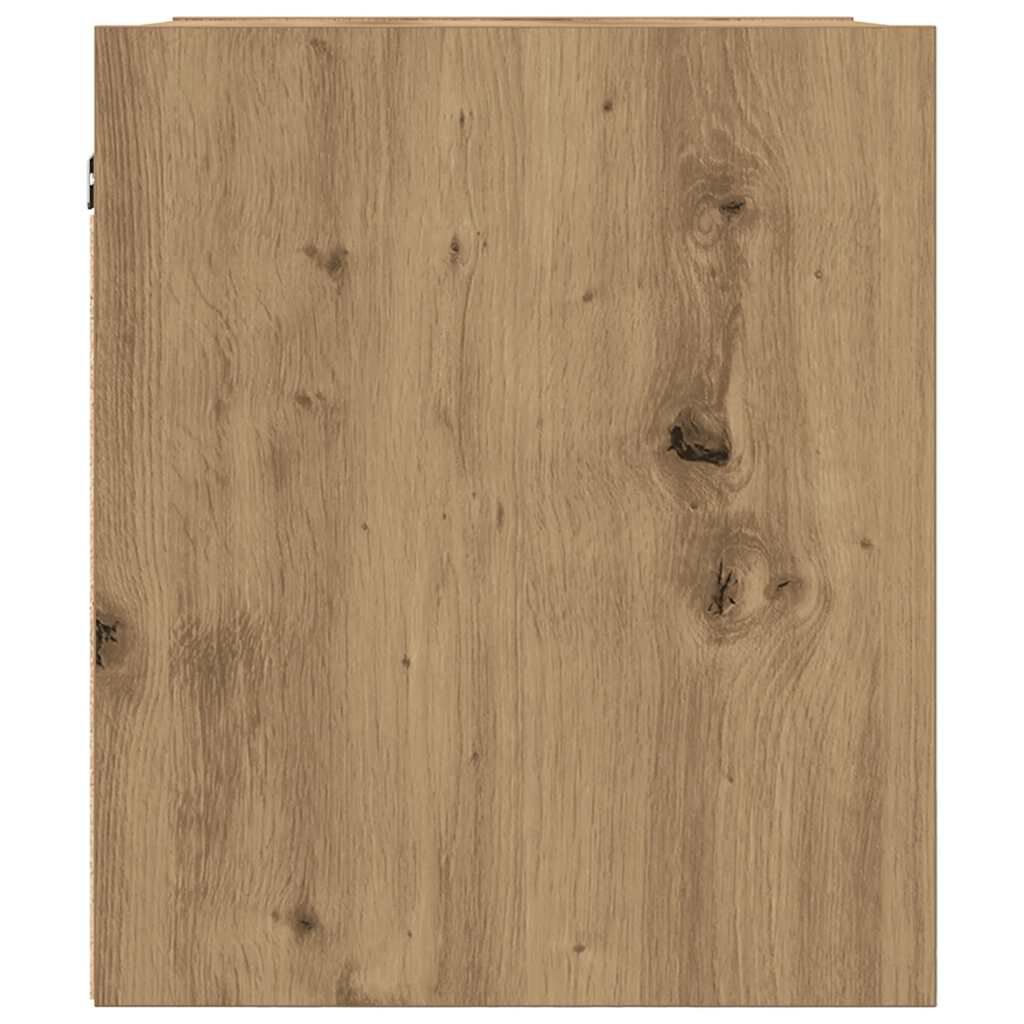 vidaXL Κομοδίνο Επιτοίχιο Αρτισιανή Δρυς 38x34x40 εκ.