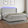 vidaXL &Kappa;&rho;&epsilon;&beta;ά&tau;&iota; Boxspring &mu;&epsilon; &Sigma;&tau;&rho;ώ&mu;&alpha; & LED &Alpha;&nu;.&Gamma;&kappa;&rho;&iota; 200x200&epsilon;&kappa;. &Upsilon;&phi;&alpha;&sigma;&mu;ά&tau;&iota;&nu;&omicron;