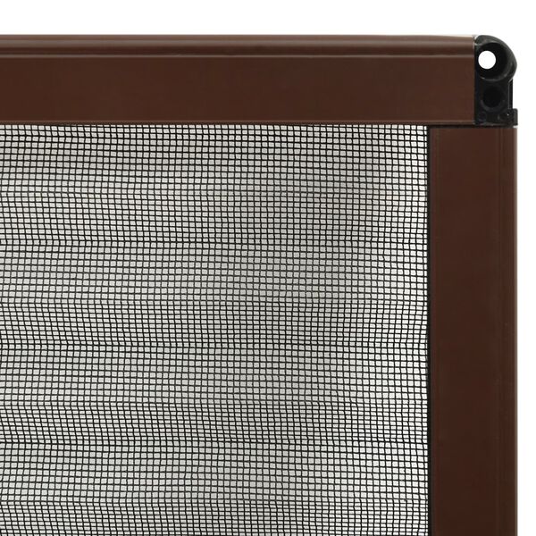 vidaXL Σήτα Παραθύρου Πλισέ Καφέ 60 x 80 εκ. από Αλουμίνιο