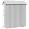 vidaXL Κλουβί Πουλιών Γκρι 215 x 110 x 247 εκ. Γαλβανισμένος χάλυβας