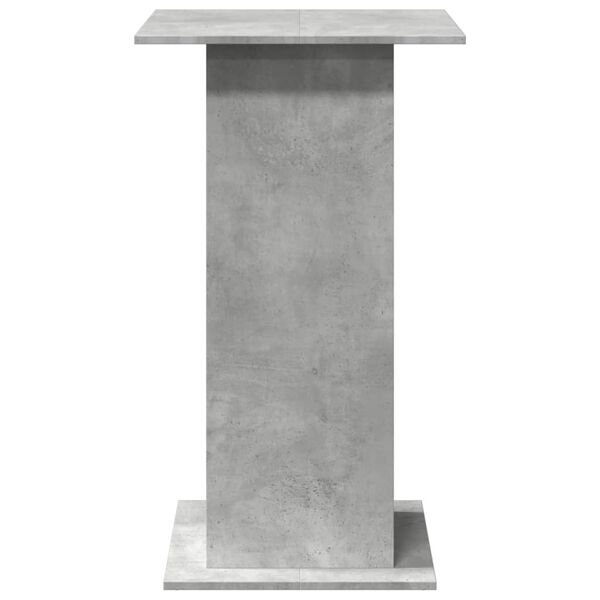 vidaXL Τραπέζι Μπαρ με Ράφια Γκρι Σκυρ. 60x60x102 εκ. Επεξεργ. Ξύλο