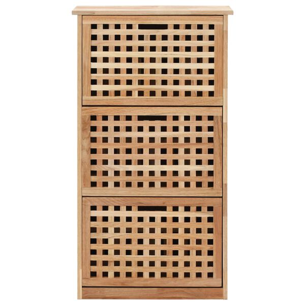 vidaXL Παπουτσοθήκη 55 x 20 x 104 εκ. από Μασίφ Ξύλο Καρυδιάς
