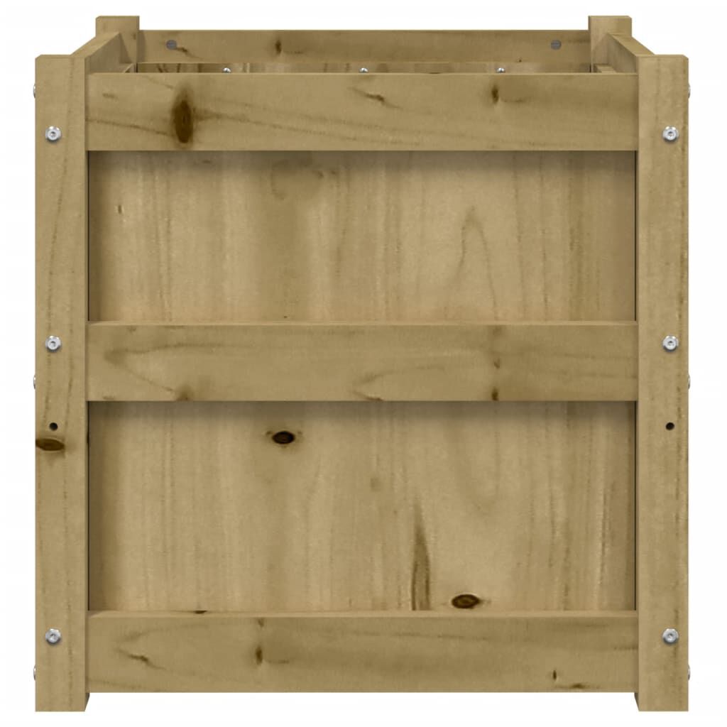 vidaXL Ζαρντινιέρα 50x50x50 εκ. Εμποτισμ. Ξύλο Πεύκου