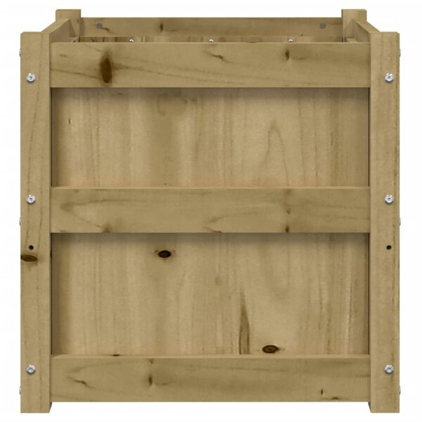 vidaXL Ζαρντινιέρα 50x50x50 εκ. Εμποτισμ. Ξύλο Πεύκου