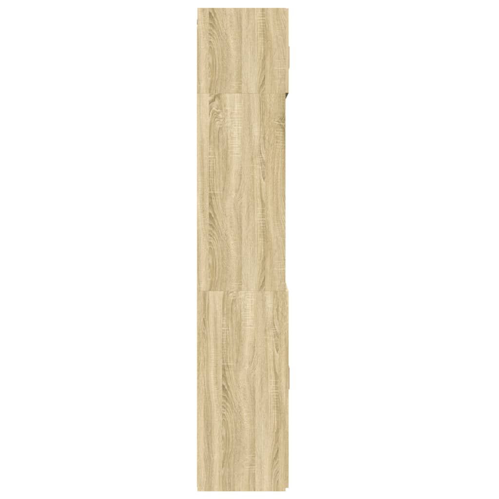 vidaXL Ραφιέρα με Ντουλάπια Sonoma Δρυς 70x42,5x225 εκ. Επεξ. Ξύλο