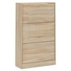 vidaXL Παπουτσοθήκη Sonoma Δρυς 63x24x103 εκ. από Επεξεργασμένο Ξύλο
