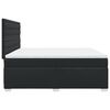 vidaXL Κρεβάτι Boxspring με Στρώμα Μαύρο 200x200 εκ. Συνθετικό Δέρμα