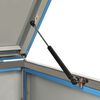 vidaXL Πλαίσιο Κάδων Απορρ. Τετραπλό Ρόδες 276,5x77,5x112,5εκ Αν. Ατσ.