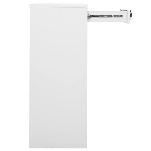 vidaXL Ντουλάπα Γραφείου Λευκή 90 x 40 x 102 εκ. Ατσάλινη