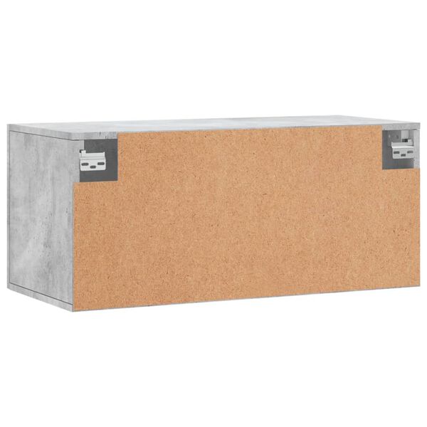 vidaXL Ντουλάπι Τοίχου Γκρι Σκυρ. 80x36,5x35 εκ. Επεξεργασμένο Ξύλο
