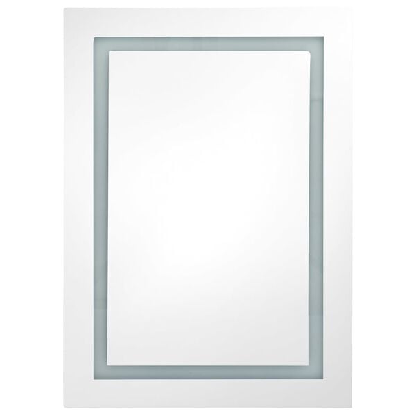 vidaXL Ντουλάπι Μπάνιου με Καθρέφτη και Φωτισμό LED 50 x 13 x 70 εκ.