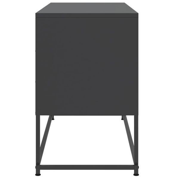 vidaXL Έπιπλο Τηλεόρασης Μαύρο 100,5x39x60,5 εκ. Ατσάλινο