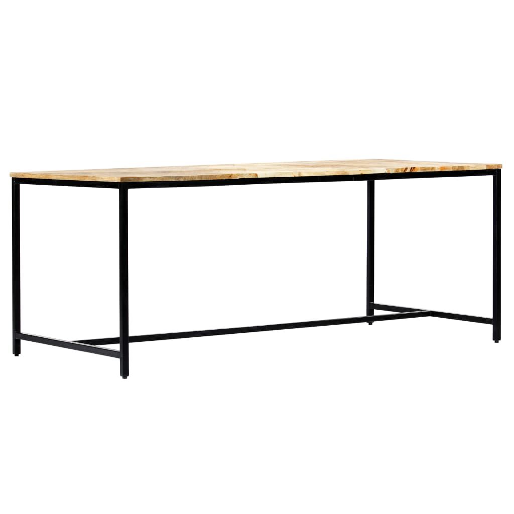 vidaXL Τραπεζαρία 180 x 90 x 75 εκ. από Μασίφ Ακατέργαστο Ξύλο Μάνγκο