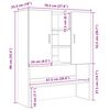 vidaXL Ντουλάπι Πλυντηρίου Μαύρη Δρυς 70,5 x 25,5 x 90 εκ.