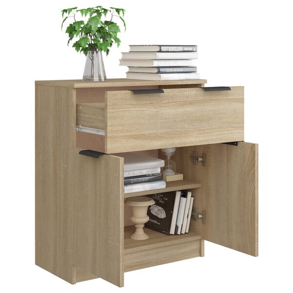 vidaXL Ντουλάπι Sonoma Δρυς 60 x 30 x 70 εκ. από Επεξεργασμένο Ξύλο