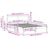 vidaXL Σκελετός Κρεβατιού Φυσικό 140 x 200 cm Στερεά ξυλεία πεύκου