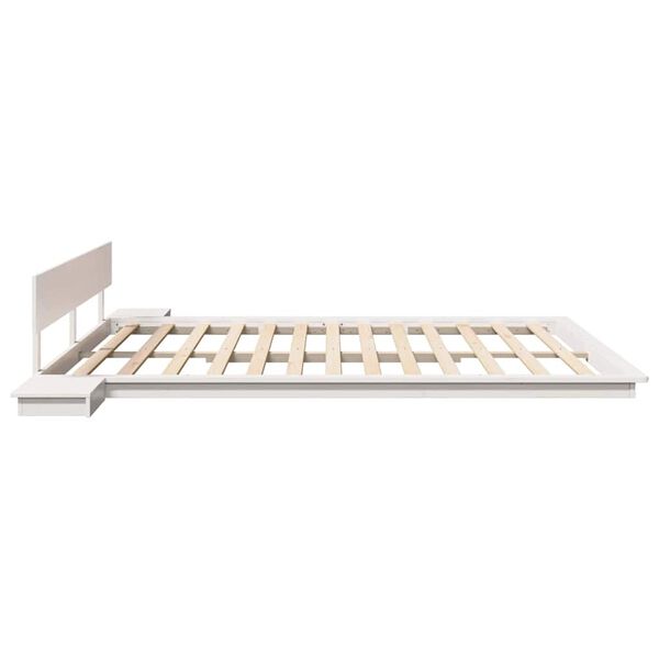 vidaXL Σκελετός Κρεβατιού Λευκό 180 x 200 cm ξύλο
