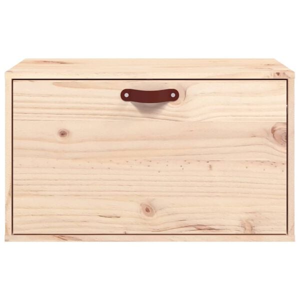 vidaXL Ντουλάπι Τοίχου 60 x 30 x 35 εκ από Μασίφ Ξύλο Πεύκου