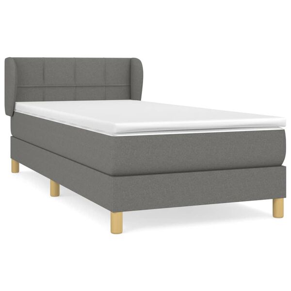 vidaXL &Kappa;&rho;&epsilon;&beta;ά&tau;&iota; Boxspring &mu;&epsilon; &Sigma;&tau;&rho;ώ&mu;&alpha; &Sigma;&kappa;&omicron;ύ&rho;&omicron; &Gamma;&kappa;&rho;&iota; 100x200 &epsilon;&kappa;. &Upsilon;&phi;&alpha;&sigma;&mu;ά&tau;&iota;&nu;&omicron;