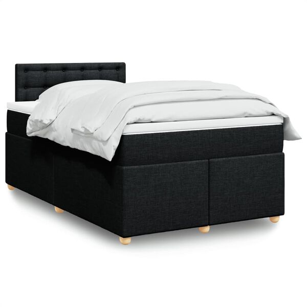 vidaXL &Kappa;&rho;&epsilon;&beta;ά&tau;&iota; Boxspring &mu;&epsilon; &Sigma;&tau;&rho;ώ&mu;&alpha; &Mu;&alpha;ύ&rho;&omicron; 120x200 &epsilon;&kappa;. &Upsilon;&phi;&alpha;&sigma;&mu;ά&tau;&iota;&nu;&omicron;