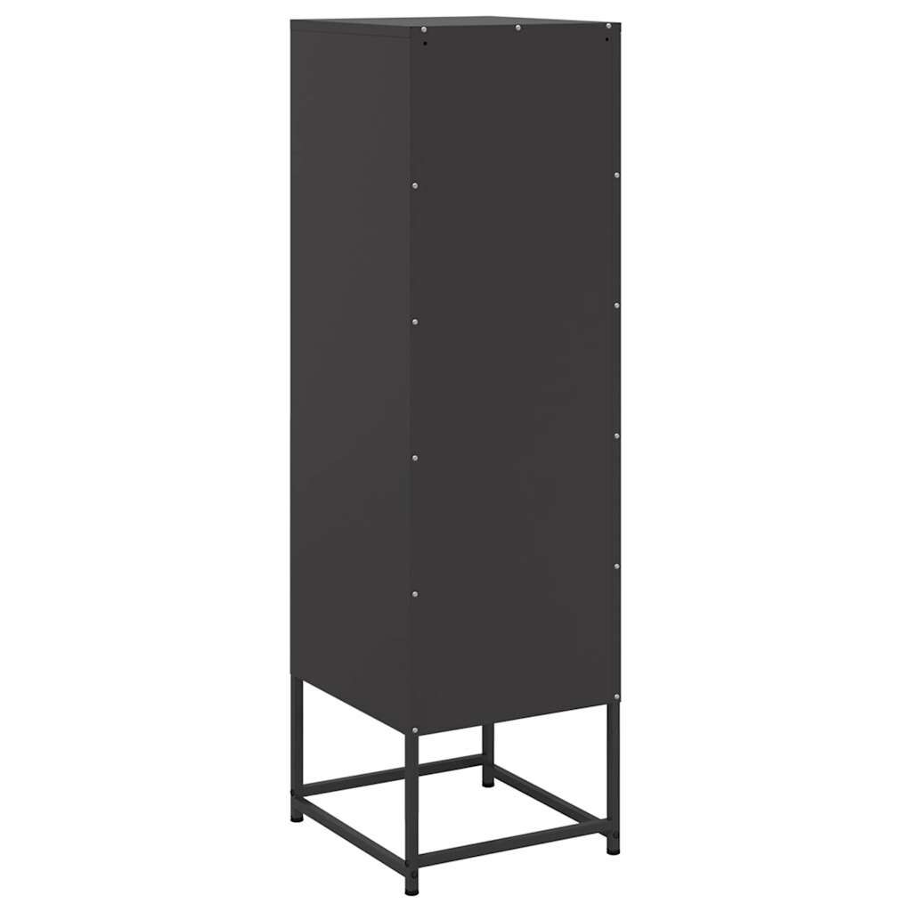 vidaXL Μπουφές Μαύρος 36x39x123 εκ. από Ατσάλι
