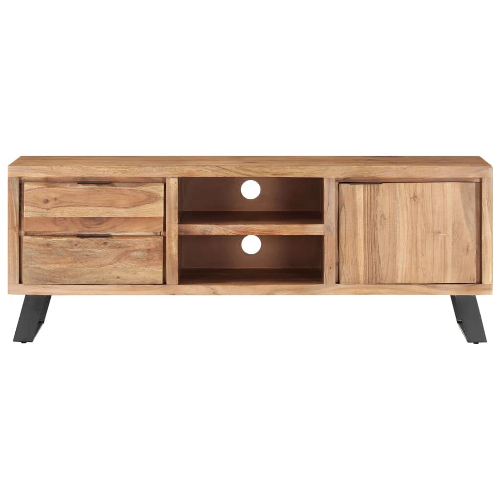 vidaXL Έπιπλο Τηλεόρασης Live Edge 120x30x42 εκ. Μασίφ Ξύλο Ακακίας