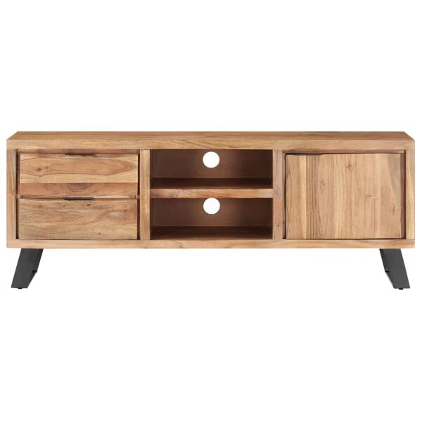 vidaXL Έπιπλο Τηλεόρασης Live Edge 120x30x42 εκ. Μασίφ Ξύλο Ακακίας