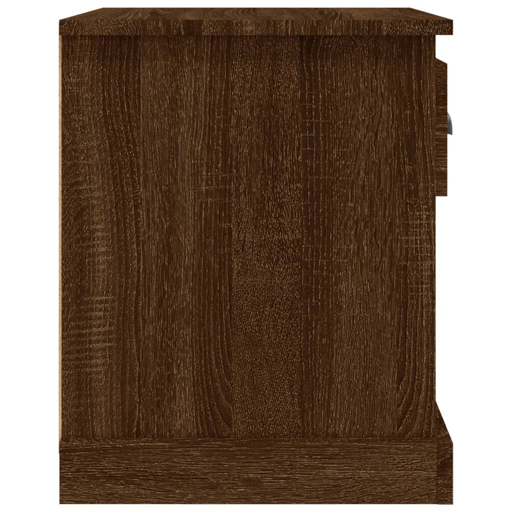 vidaXL Κομοδίνο Καφέ δρυς 39x39x47,5 εκ. από Επεξεργασμένο Ξύλο