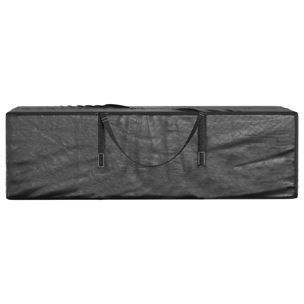 vidaXL Τσάντα Αποθ. Χριστουγ. Δέντρου Μαύρη 135x40x55 εκ. Πολυαιθ/νιο