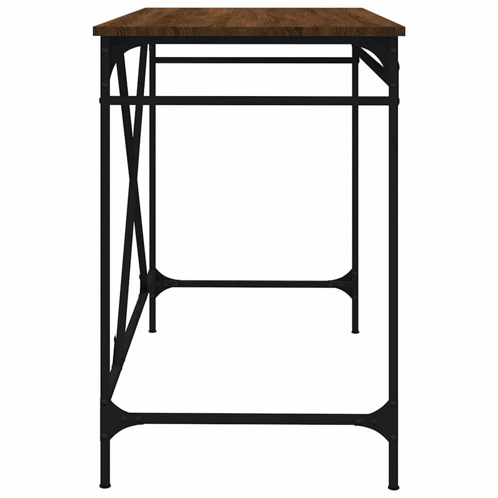 vidaXL Γραφείο Καφέ Δρυς 100 x 50 x 75 εκ. από Επεξεργασμένο Ξύλο