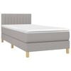vidaXL &Kappa;&rho;&epsilon;&beta;ά&tau;&iota; Boxspring &mu;&epsilon; &Sigma;&tau;&rho;ώ&mu;&alpha; & LED &Alpha;&nu;.&Gamma;&kappa;&rho;&iota; 100x200 &epsilon;&kappa; &Upsilon;&phi;&alpha;&sigma;&mu;ά&tau;&iota;&nu;&omicron;