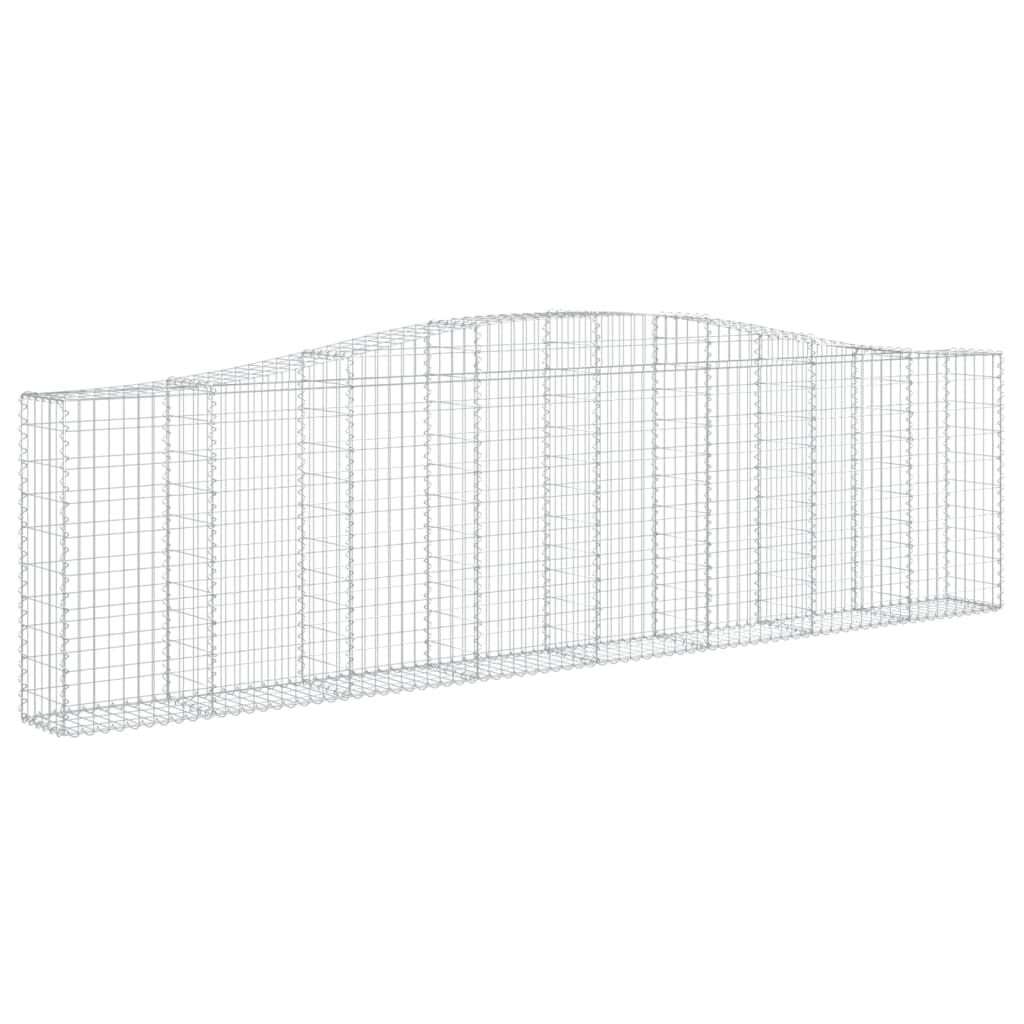 vidaXL Συρματοκιβώτια Τοξωτά 9 τεμ. 400x30x100/120 εκ. Γαλβαν. Ατσάλι