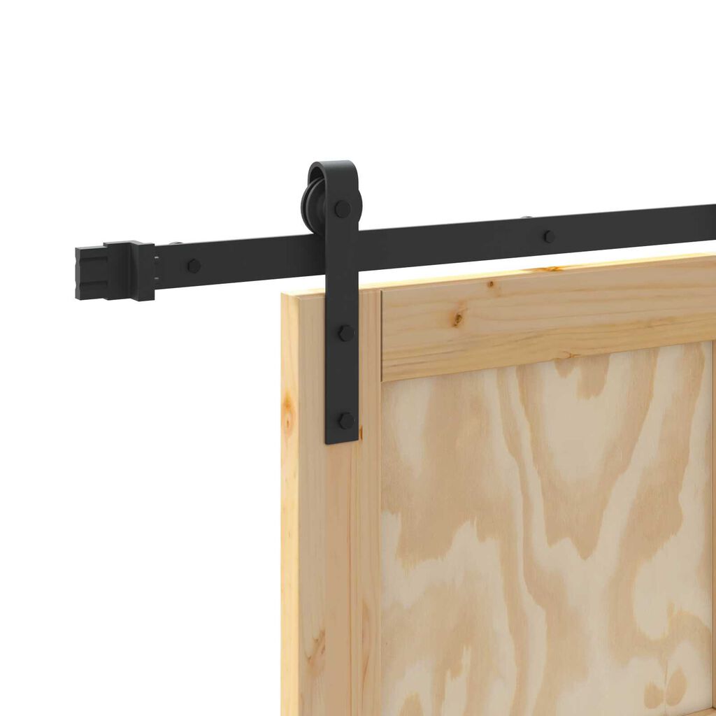 vidaXL Συρόμενη Πόρτα με Σετ Εξαρτημάτων 78x232 cm Μασίφ Ξύλο Πεύκου