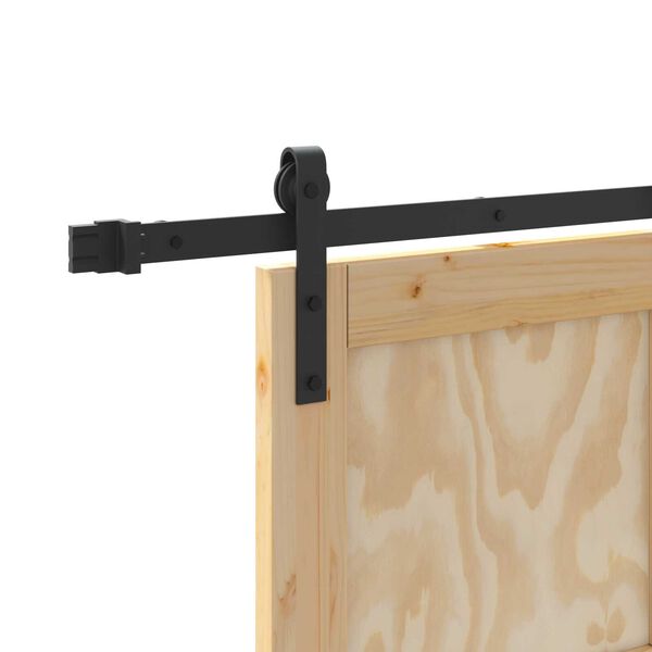 vidaXL Συρόμενη Πόρτα με Σετ Εξαρτημάτων 78x232 cm Μασίφ Ξύλο Πεύκου