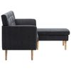vidaXL Καναπές Γωνιακός Σκούρο Γκρι 171,5 x 138 x 81,5 εκ. Υφασμάτινος