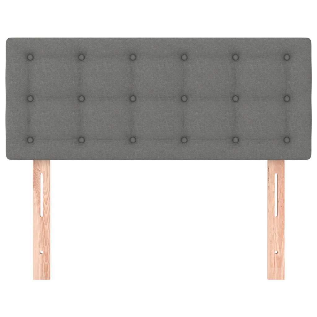 vidaXL Κεφαλάρι Κρεβατιού Σκούρο Γκρι 80 x 5 x 78/88 εκ. Υφασμάτινο