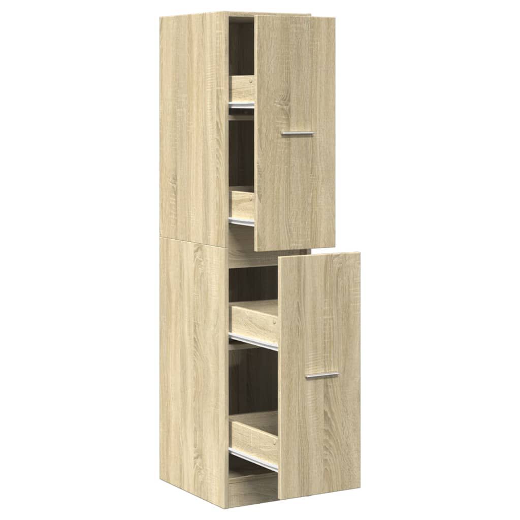 vidaXL Συρταριέρα Γενικής Χρήσης Sonoma Δρυς 30x41x144,5εκ Επεξ. Ξύλο