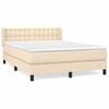 vidaXL &Kappa;&rho;&epsilon;&beta;ά&tau;&iota; Boxspring &mu;&epsilon; &Sigma;&tau;&rho;ώ&mu;&alpha; &Kappa;&rho;&epsilon;&mu; 140x200 &epsilon;&kappa;. &Upsilon;&phi;&alpha;&sigma;&mu;ά&tau;&iota;&nu;&omicron;