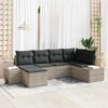 vidaXL Σετ Καναπέ Κήπου 6 pcs Ανοιχτό γκρι 264 x 154 x 85 εκ.