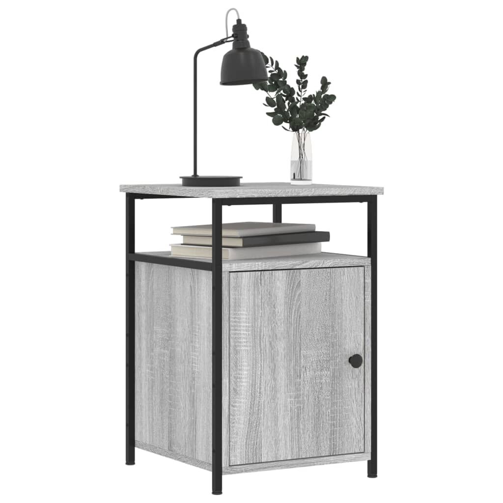 vidaXL Κομοδίνο Γκρι Sonoma 40 x 42 x 60 εκ. από Επεξεργασμένο Ξύλο
