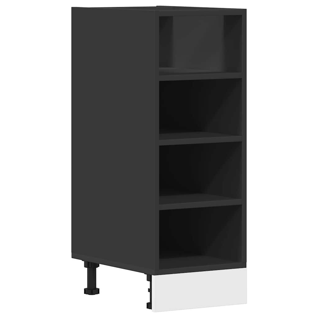 vidaXL Ντουλάπι Δαπέδου Riga Μαύρο 30x44,5x81,5 εκ. Μοριοσανίδα