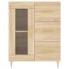vidaXL Ντουλάπι Sonoma Δρυς 69,5 x 34 x 90 εκ. από Επεξεργασμένο Ξύλο