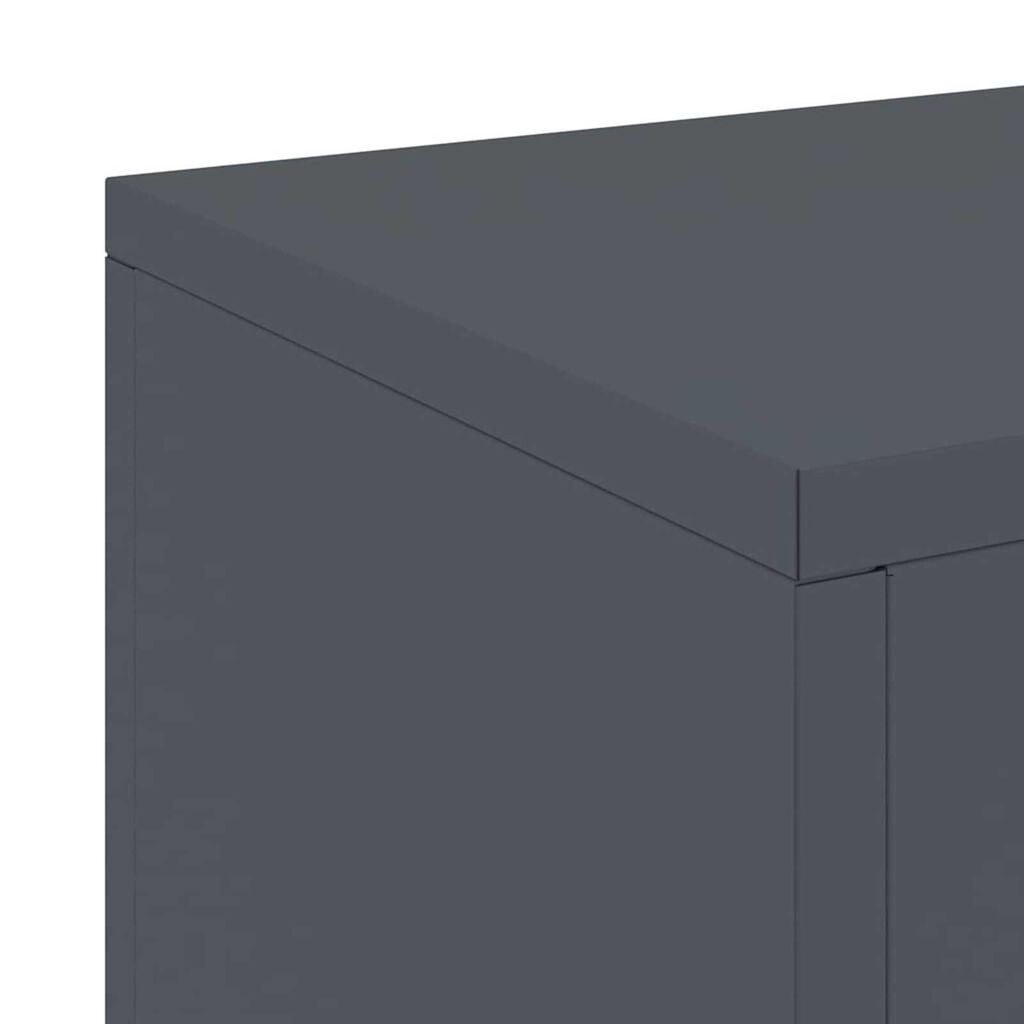 vidaXL Στήριξη φυτών 2 pcs Ανθρακί 24 x 24 x 75 εκ. Ατσάλι