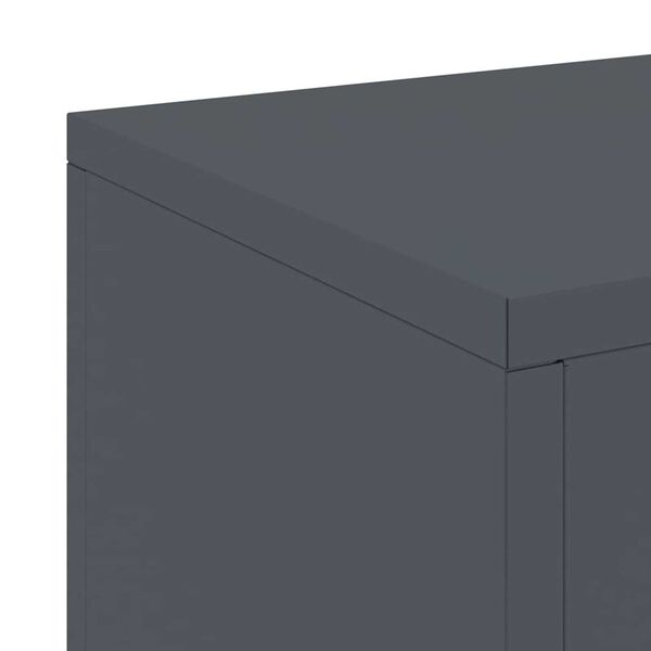 vidaXL Στήριξη φυτών 2 pcs Ανθρακί 24 x 24 x 75 εκ. Ατσάλι